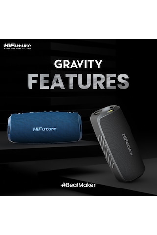HiFuture Gravity BT 5.3 45W IPX7 RGB TWS EQ Bass Boost Hoparlör