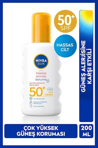 Spf50+ Hassas Cilt Sprey 200 Ml