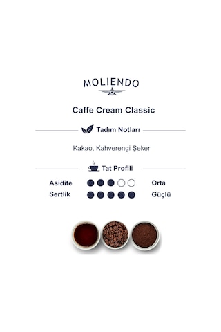 Moliendo Professional Caffe Crema Classic Çekirdek Kahve 1 KG