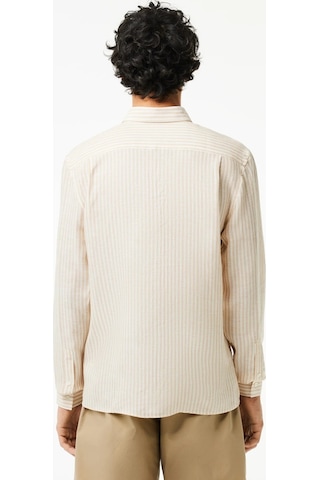 Lacoste Men's Regular Fit Yellow Shirt Standart Kesim Erkek Keten Gömlek Sarı