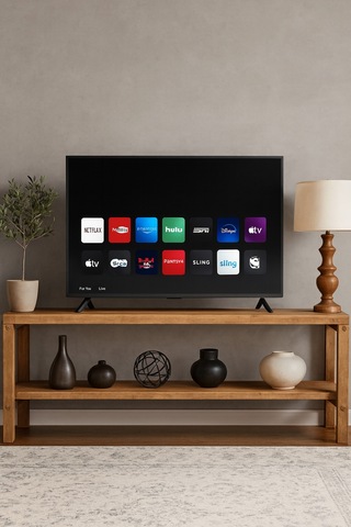 Ahşap Tv Sehpası Tv Ünitesi Tv Stand Eskitme Ceviz Renk Kahverengi