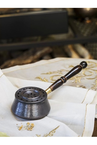 Bakır Buhurdanlık Laurus Model Oksitli Bakır Renk