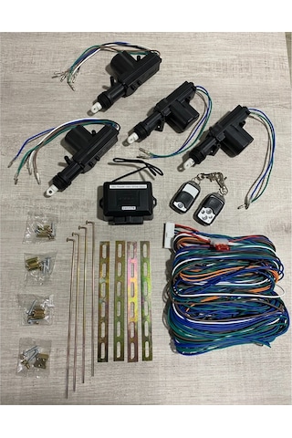 12V Merkezi Kapı Kilit Seti (Kumandalı)