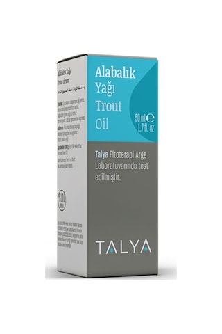 Talya Soğuk Sıkım %100 Saf ve Doğal Alabalık Yağı 50 ML