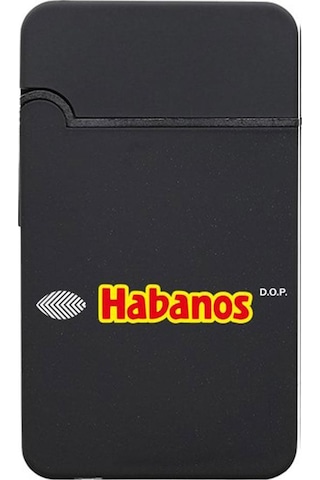 Habanos Plastik Jet Alev Delicili Puro Çakmağı Siyah