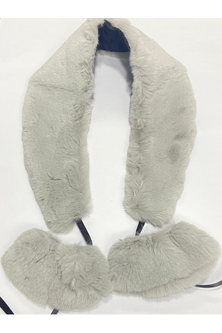 Kürk Yaka Ve Manşet Takım / Yumoş Kürk Gri Gri