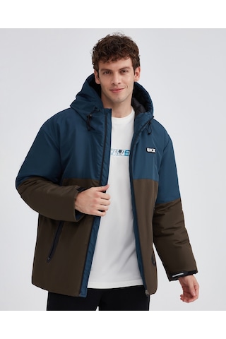 Skechers M Outerwear Padded Jacket Erkek Mont Petrol S232059-405 Petrol