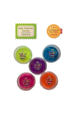 Fosforlu Slime 3 Farklı Renk 3 lü Pofuduk Slaym Oyun Hamuru