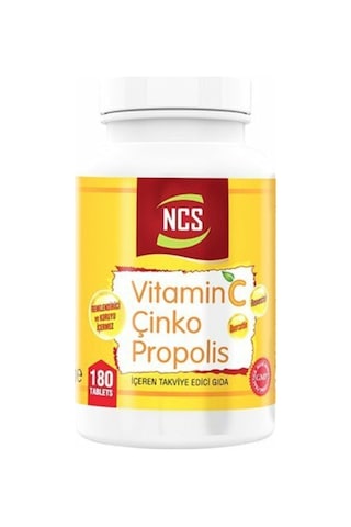 Vitamin C Çinko Propolis 180 Tablet X 2 Adet Vitamin D Çinko