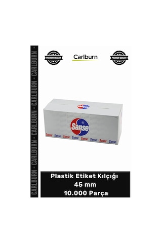 Özel Üretim Tekstil Konfeksiyon Mağaza Standart Kalite Plastik Etiket Kılçığı 45 Mm 10.000 Parça
