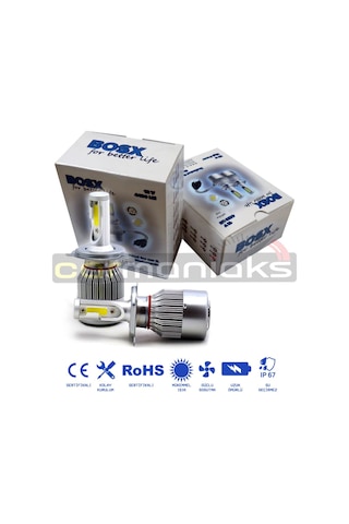 Bosx Ultra Beyaz Led Xenon Far Ampul H1-H3-H4-H7-H8-H11-9005-9006 311291786