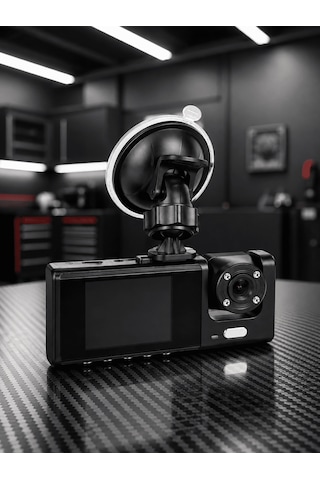 Çift Kameralı Araç İçi Kamera Wifi Destekli 1080p 170 Geniş Açılı