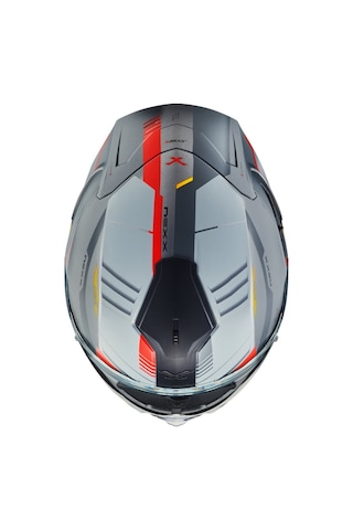 Nexx Sx.100R Grıdlıne Mat Kask Gri-Kırmızı