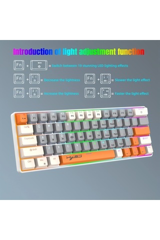 Fastbuy Mini Mekanik Klavye, Dizüstü & Mac Uyumluluğu, Kompakt Tasarım, Windows, Kablolu