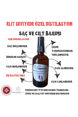 Fermescent Yabani Lavanta Karabaş Hidrosolü Suyu -100 ML