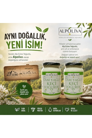 Alpoliva Keçi Yoğurdu 2 Adet 650 G 1.300 G