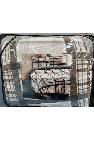 Merinos Comforter Set, Tek Kişilik Yorgan Seti 160x240 -wera Gri