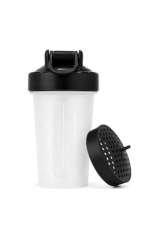 Gym Shaker 550 Ml Ölçekli Ve Sızdırmaz Kapaklı Protein Shaker Gri