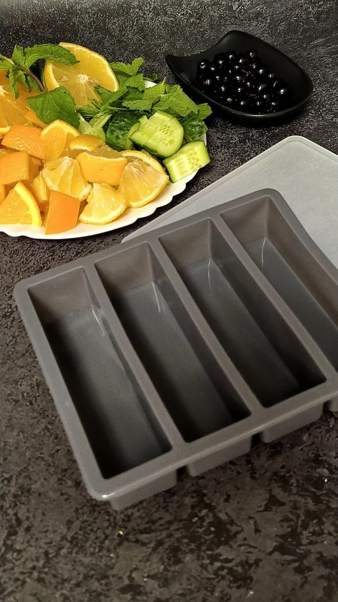 Chocovar Kapaklı Silikon Buz Kalıbı 261790992 Gri