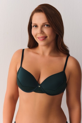 Suwen Elegant Sprinkle Dantelli Balenli Sütyen St6003609a848 Yeşil