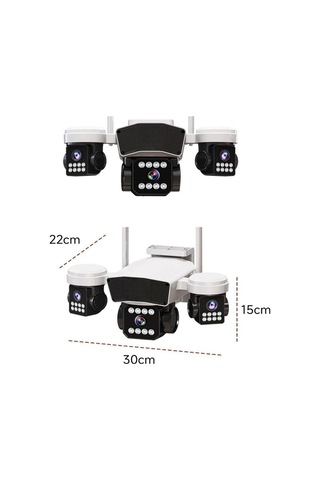 3 Kameralı Ptz Wi Fi Kamera 2025 Yeni Ürün Hafıza Kartı Dahildir -118536
