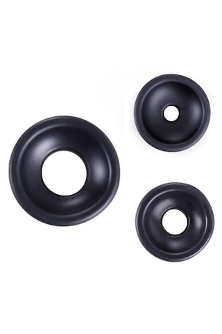 Truva Shop 3 Adet Siyah Penis Pompası Silikon Yedek Başlığı Girişi