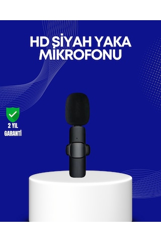 Drnds Lightning Girişli 2 Li Kablosuz Yaka Mikrofonu Çift Kişilik Kayıt