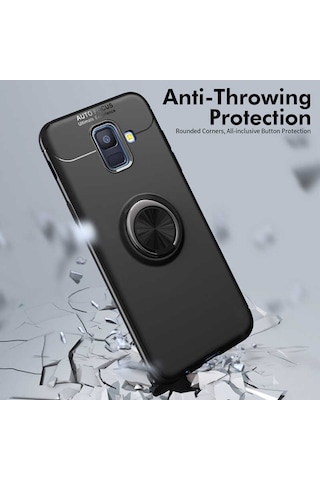 Samsung Uyumlu Galaxy J6 (Sm-J600F) Yüzüklü Manyetik Ravel Kilif 513341820