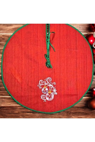 Yılbaşı Büyüsü Nakışlı Çam Ağacı Örtüsü