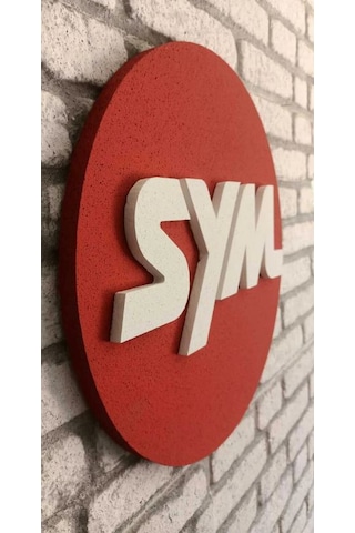Sym Logo 50x50 Sym Motor Logosu 3d Sym Logo Strafor Logo 50 x 50