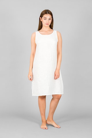 Asc Sun Sıfır Kol Elbise Beyaz
