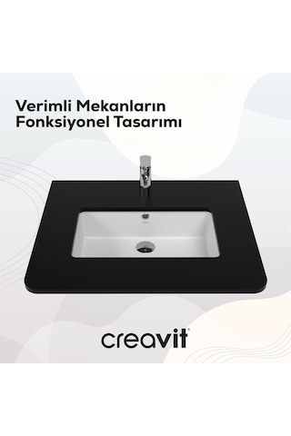 Creavit Tezgah Altı Lavabo 30 50cm Beyaz Tp730-00cb00e-0000