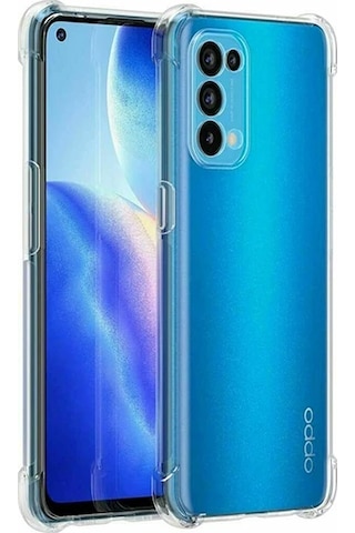 Hepsi Oppo Reno A15 - A15s Kamera Korumalı Shockproof Silikon Kılıf- 5775 Najmaddin Şeffaf