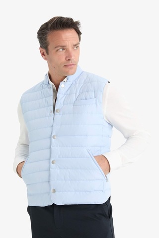 DeFacto Slim Fit Dar Kesim Çıtçıt Kapamalı Kaz Tüyü Yelek E6420AX25SPBE196