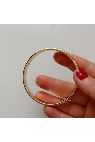 Lente Aksesuar Xuping Gold Ajda Model Kelepçe Bilezik 8mm Altın - Gold