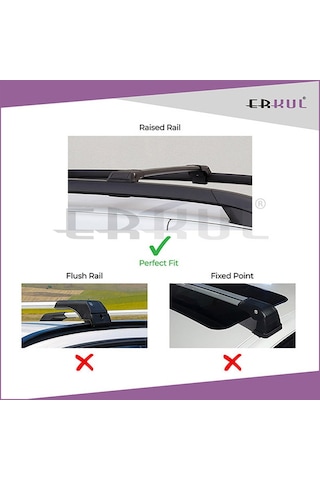 Erkul RENAULT-CLIO 3 SW 2006-2012 Ara Atkı Wingcarrier Siyah