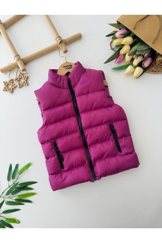 Miniğimin Cicileri Minigimin Cicileri Cepli Unisex Şişme Yelek - Mor Mor
