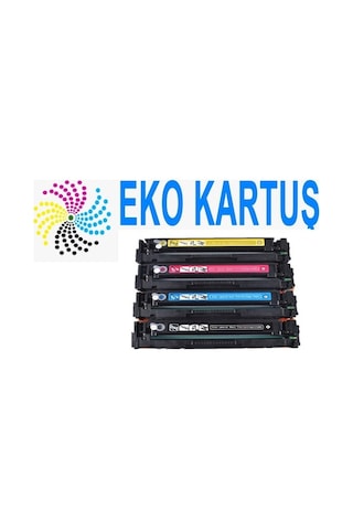 Eko Kartuş Canon I-Sensys LBP7100CN CRG-731 4 Renk Uyumlu Toner Seti