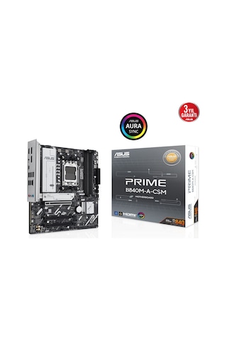 Asus Prıme B840m-a-csm Ddr5 Hdmı-dp Typec Pcıe 4.0 Am5 Matx Kurumsal Anakart