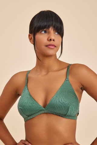 Bali Yeşil Dolgusuz Üçgen Bikini Takım Yeşil