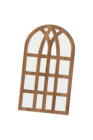 Suntek Kemerli Bölmesi Ayna Duvara Monte Dekoratif Akrilik Camı Kahverengi