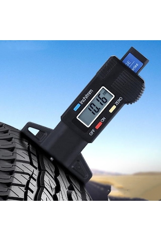 WF Elektronik Dijital Lastik Diş Derinlik Kumpası Ölçer cin307