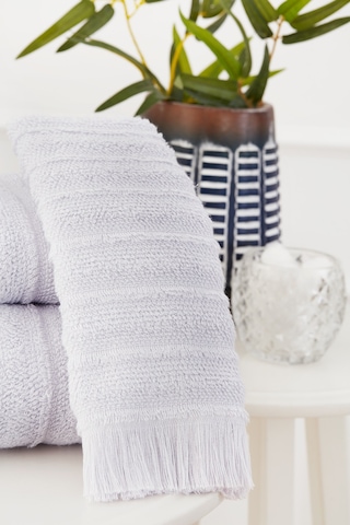 Sadem Organik Linden El Ve Yüz Havlusu 50x90 Cm Açik Gri