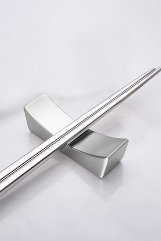 Çelik Silver Chopstick Kaşık Çatal Standı Çelik Çubuk Tutucu Mt151by