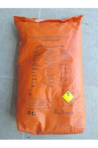 Potasyum Nıtrat Gübre 13-0-46 Kristal 1-3-5-10-25 Kg Suda Tam Çözünür Yüksek Verim Nk Gübre 1 kg