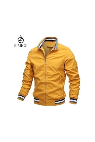 Erkek Sonbahar Ceketleri Sarı