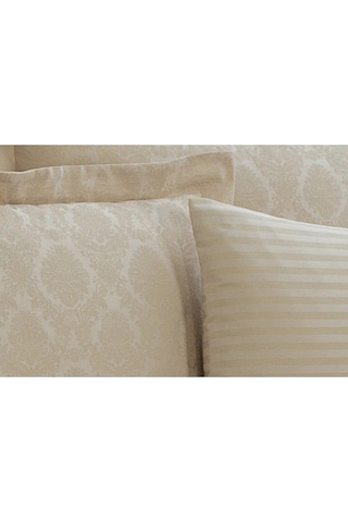 Monaco Bambu Jakar Kumaş Krem Ikili Oksford 60x80cm Yastık Kılıfı -1320 Çok Renkli
