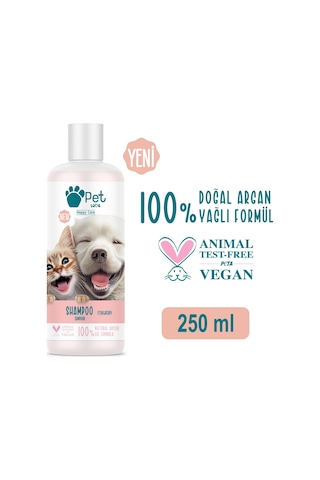 Pet Love Şampuan Çilek Doğal Argan Yağlı 250 ML