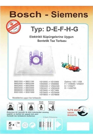 Menalux Dct 39 Toz Torbası Bez 20 Adet