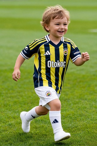 Adidas Fenerbahçe Lisanslı At013cfs044sr Çocuk 3'lü Takım Sarı Lacivert Çubuklu Sarı - Lacivert